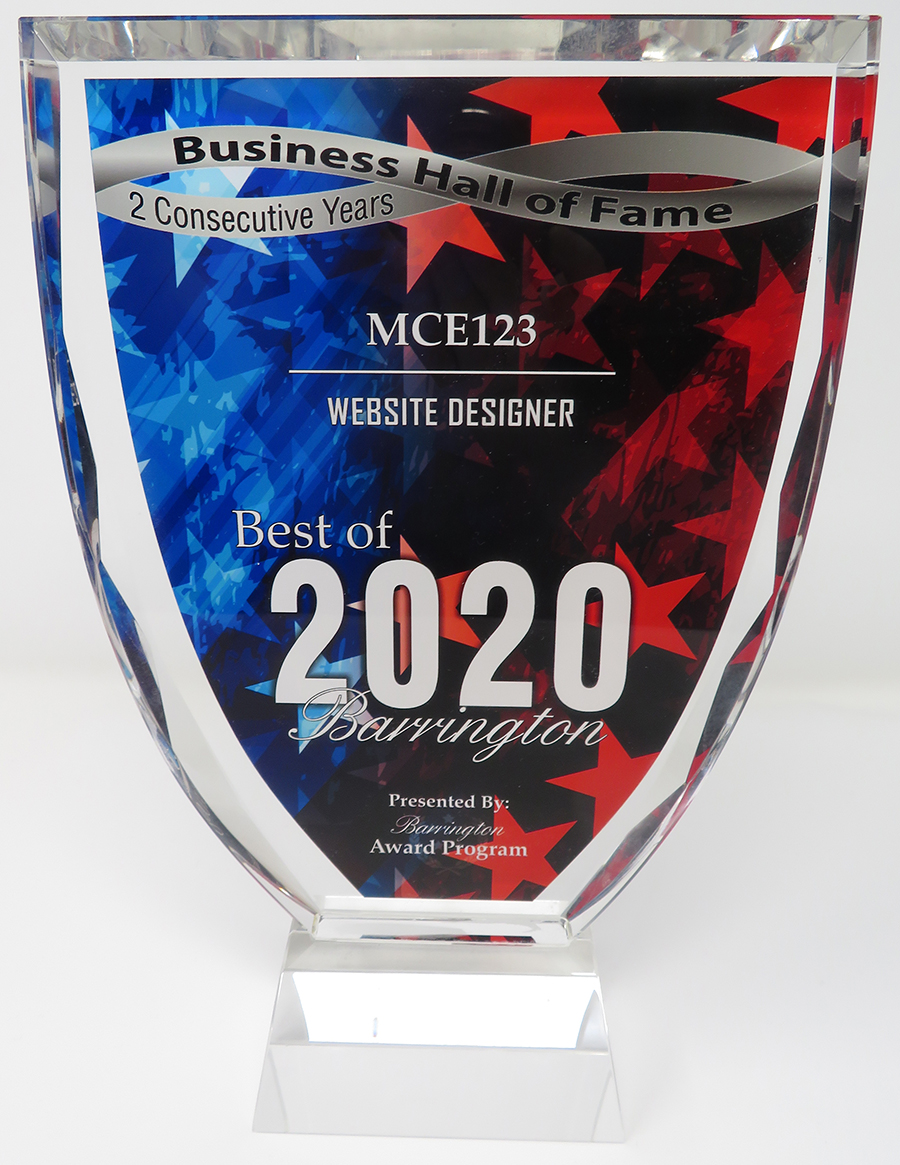 MCE123 - Website Designer - Best of 2020 - Barrington Award